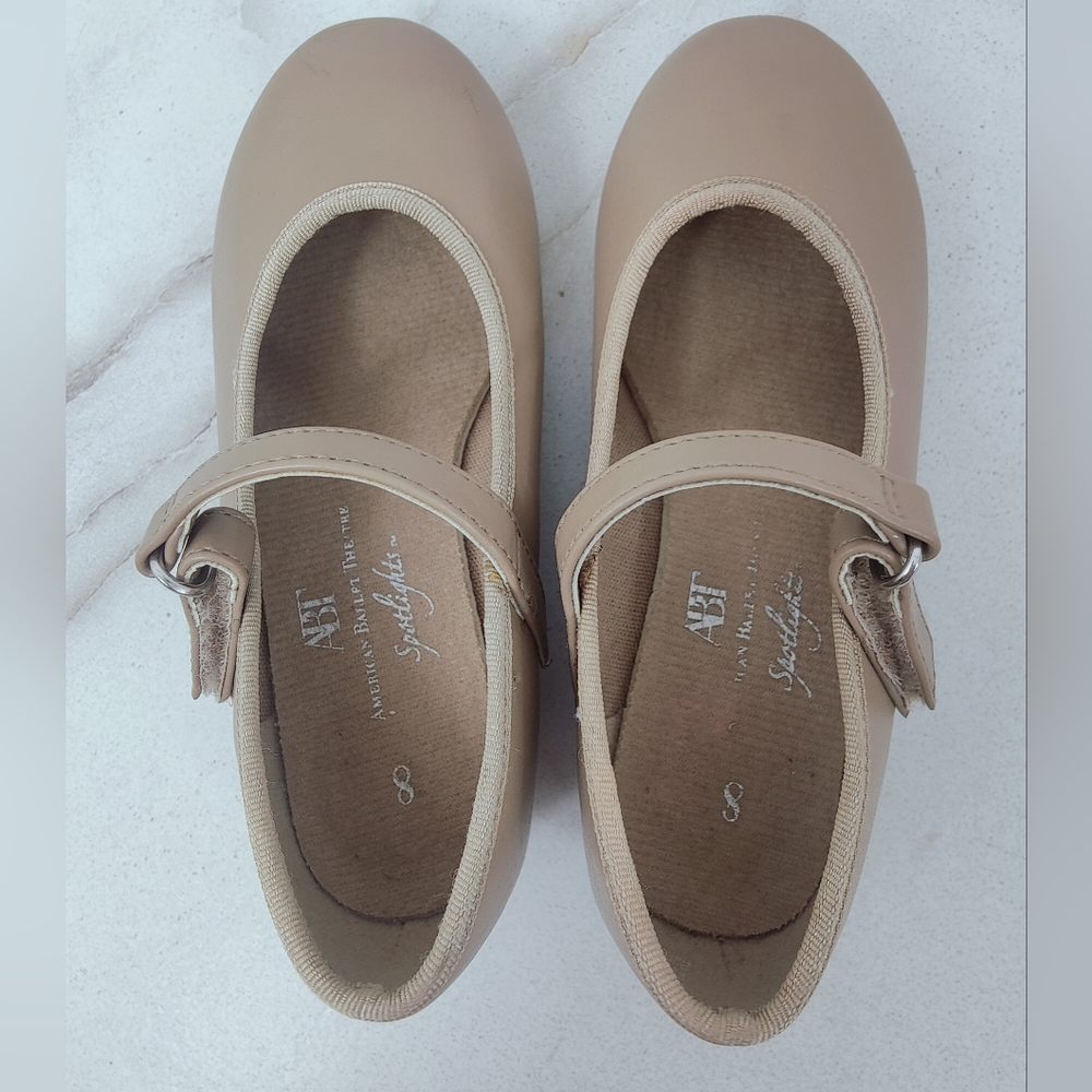 American Ballet Theatre ABT Toddler Girls' Spotlight Mary Jane Tap Shoes, 8 - Picture 6 of 9